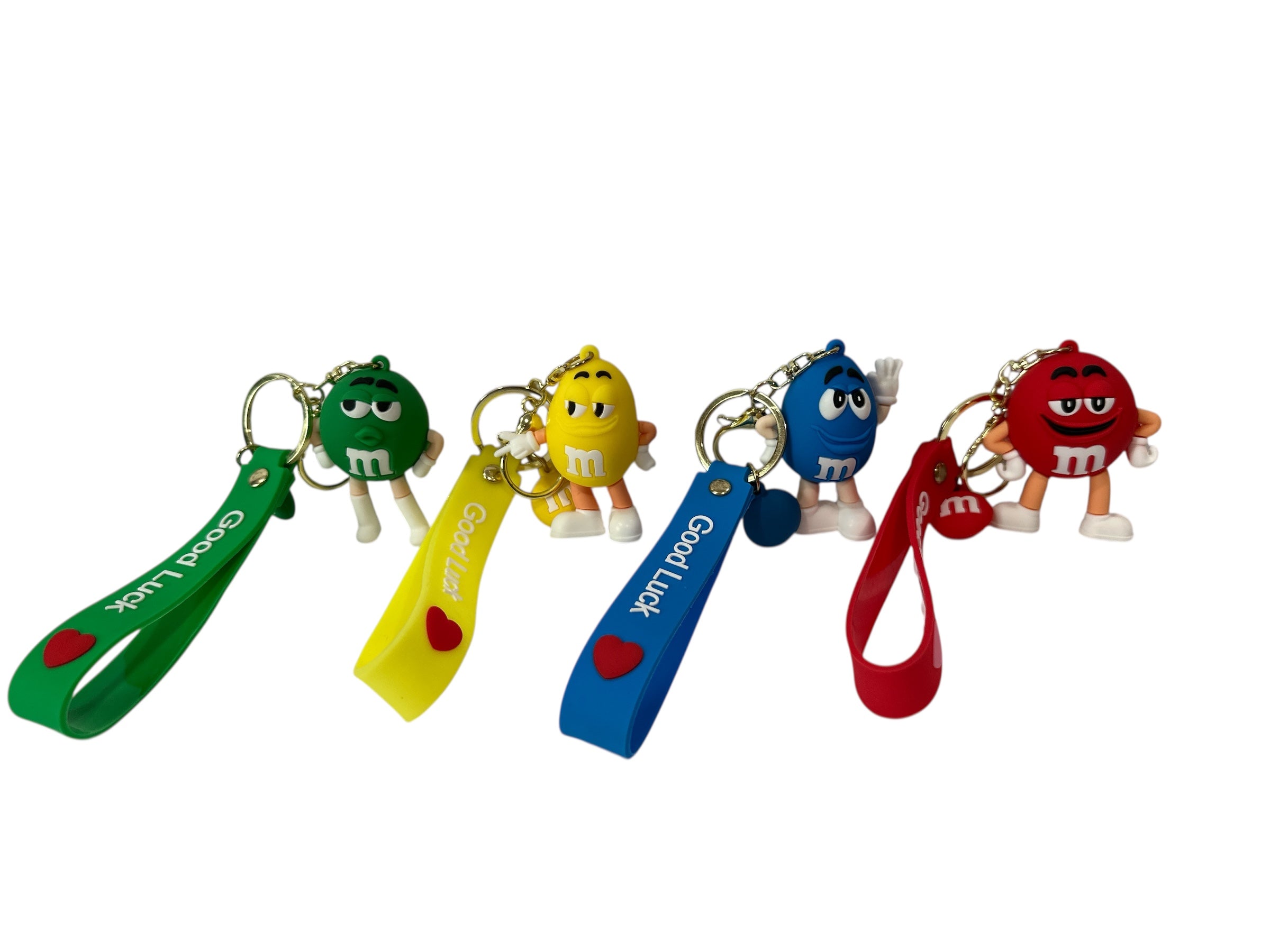 M&amp;M's Candy Silicone 3D Keychain - 2" of Sweet &amp; Colorful Fun!
