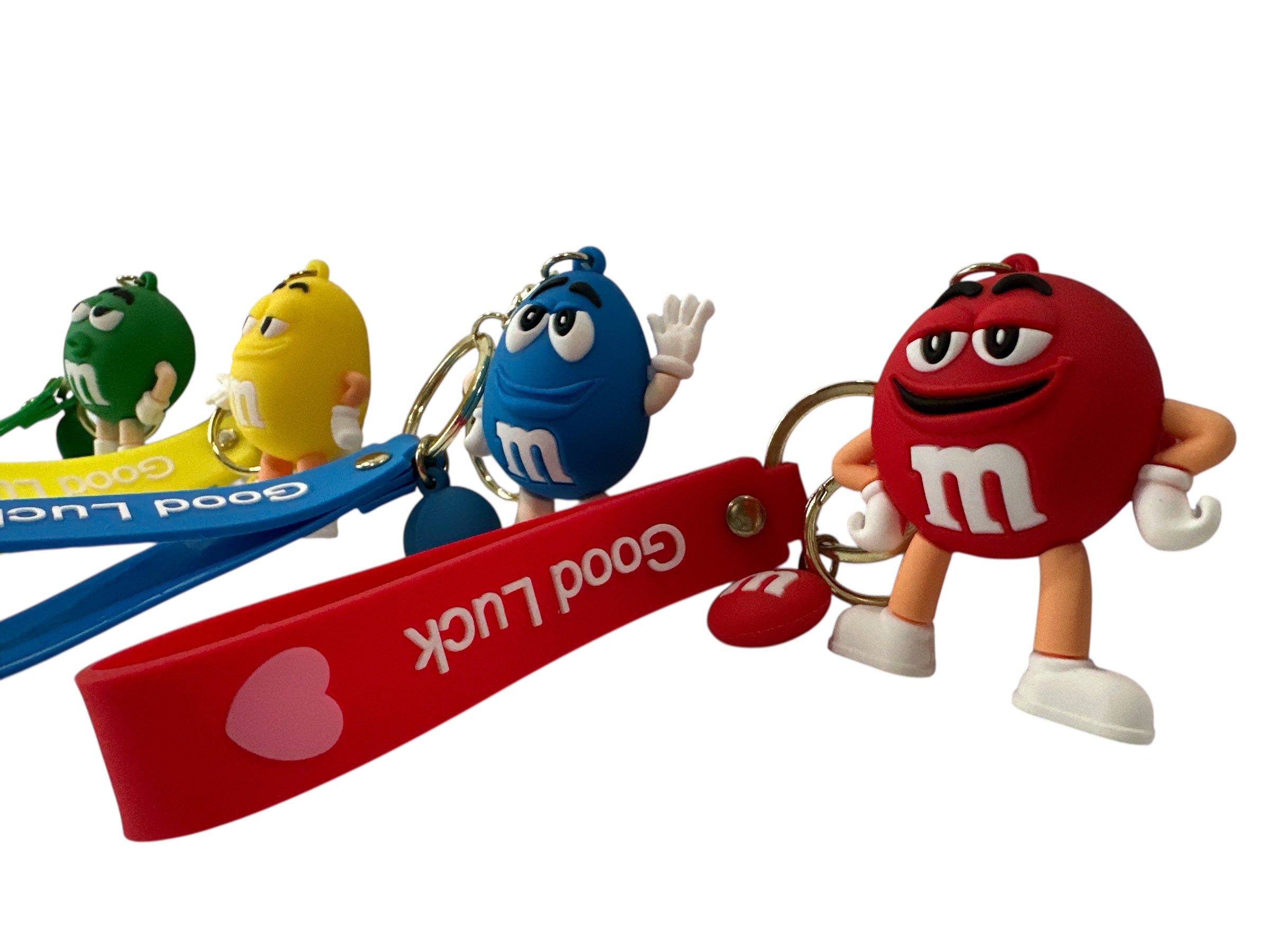 M&amp;M's Candy Silicone 3D Keychain - 2" of Sweet &amp; Colorful Fun!