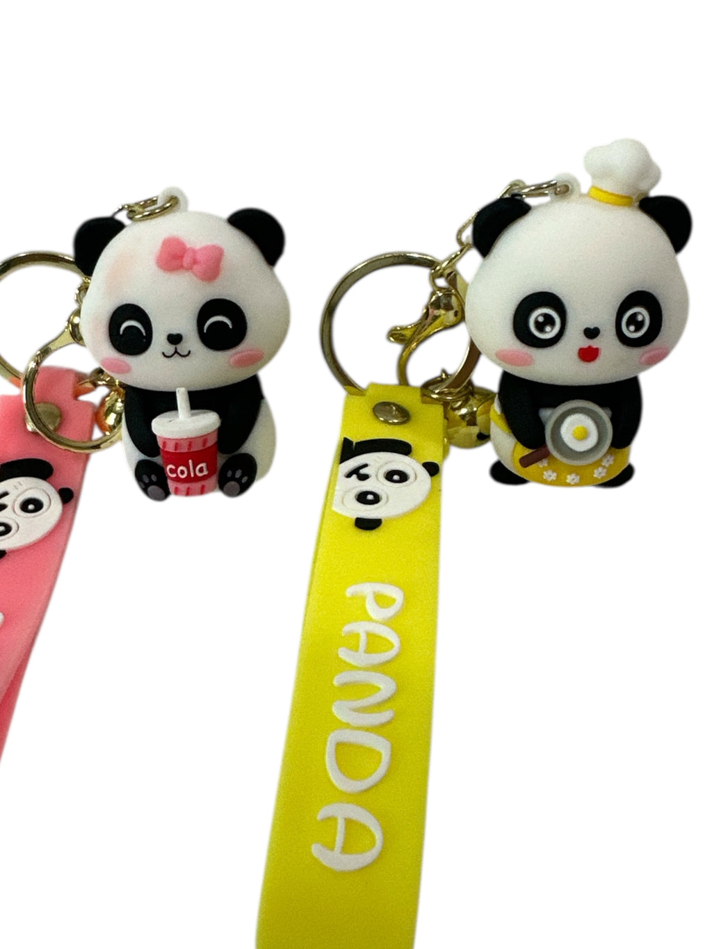 CUTE PANDA SLICON KEYCHAIN 3D