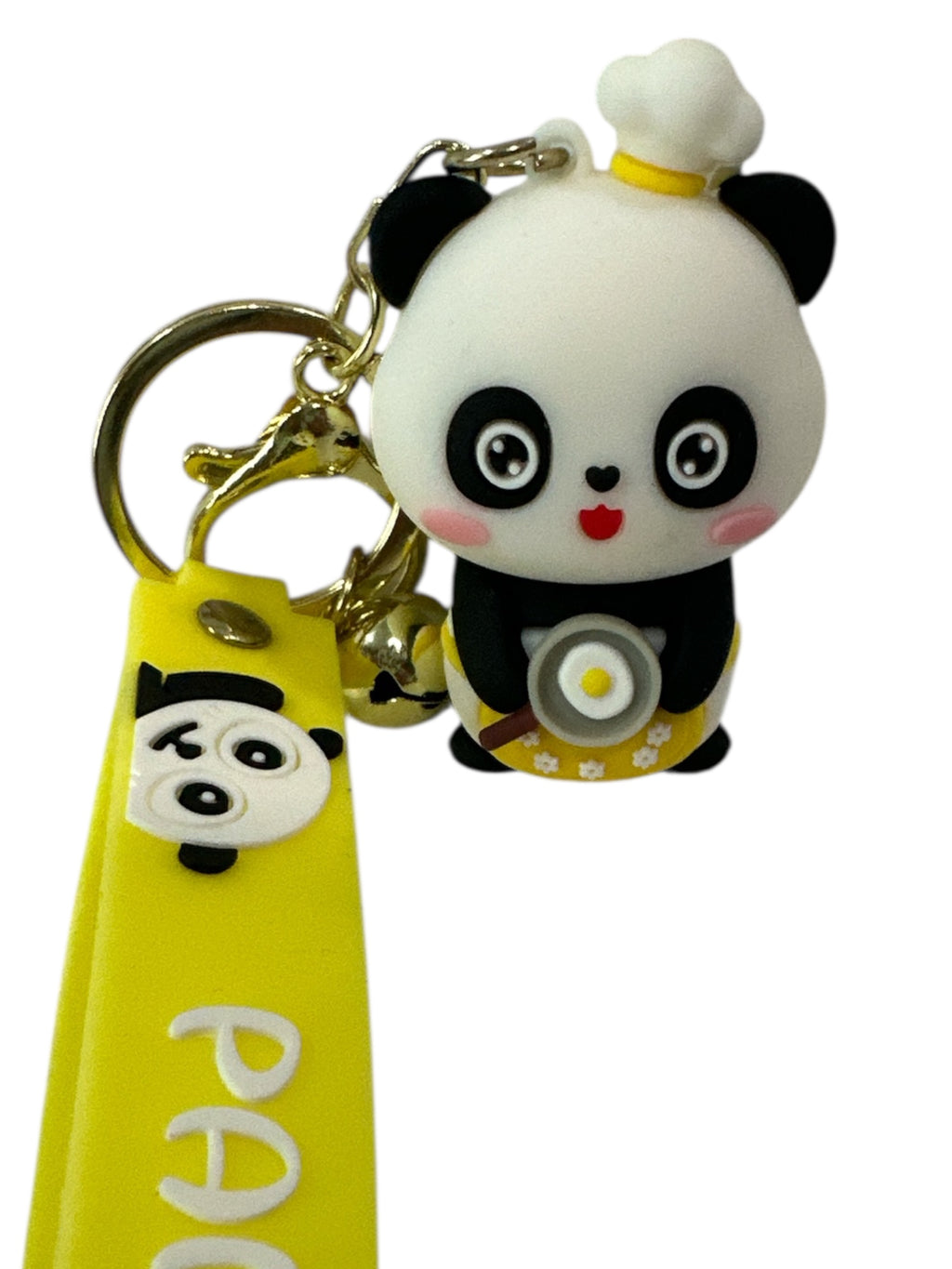 CUTE PANDA SLICON KEYCHAIN 3D