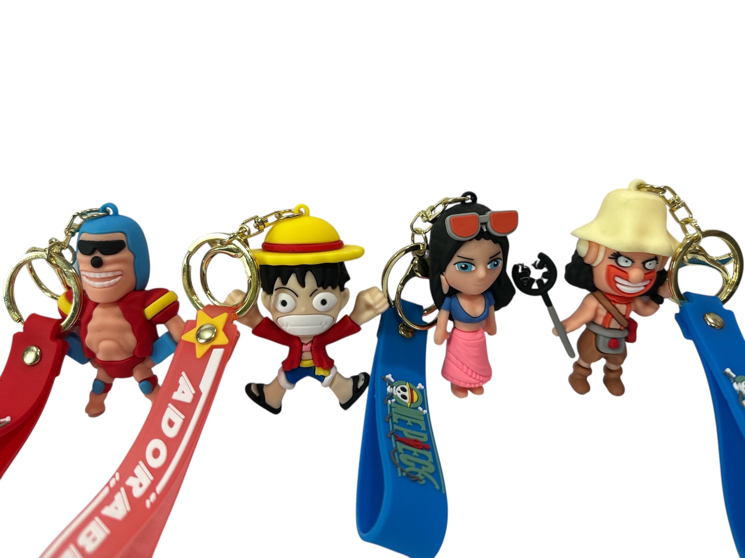 ONE PIECE ANIME SILICON 3 D KEYCHAIN 3"