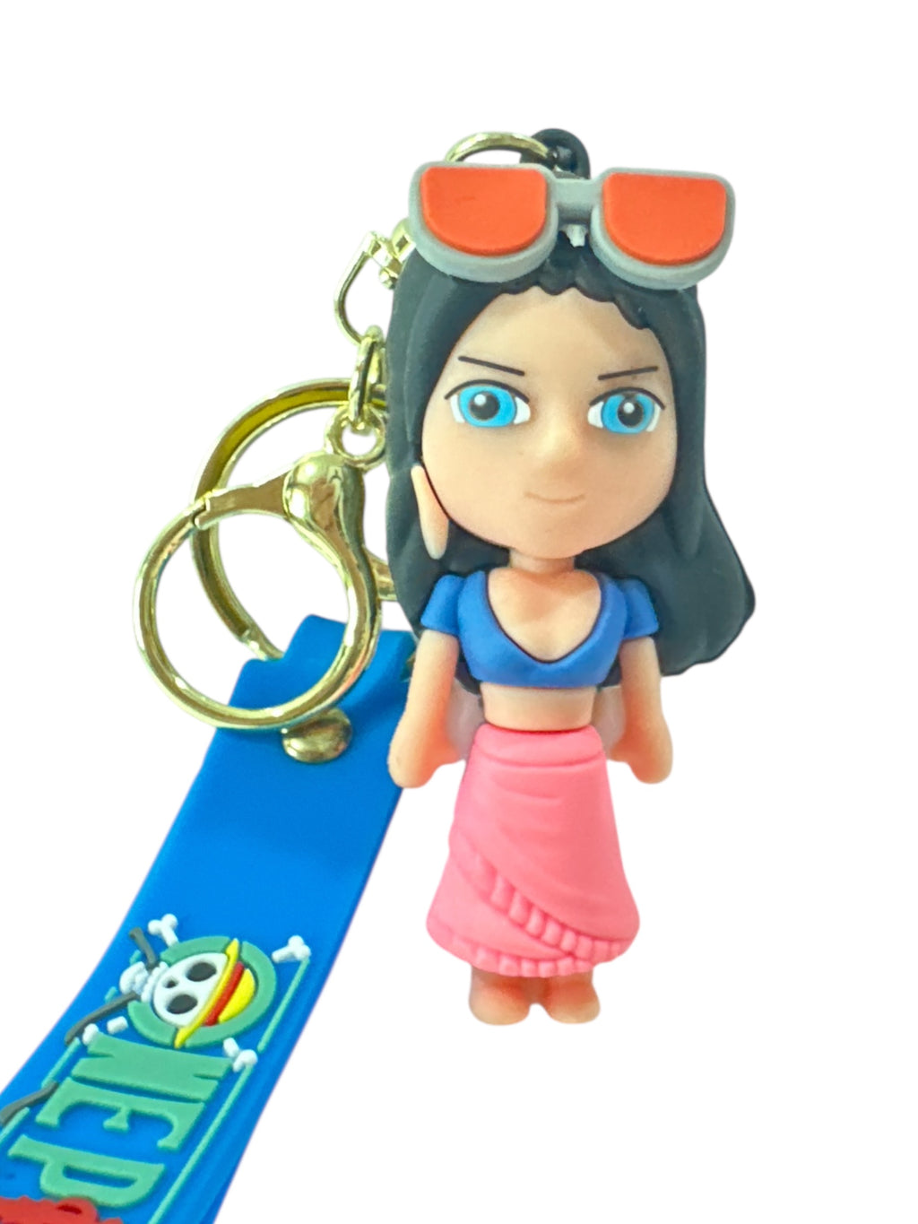 ONE PIECE ANIME SILICON 3 D KEYCHAIN 3"