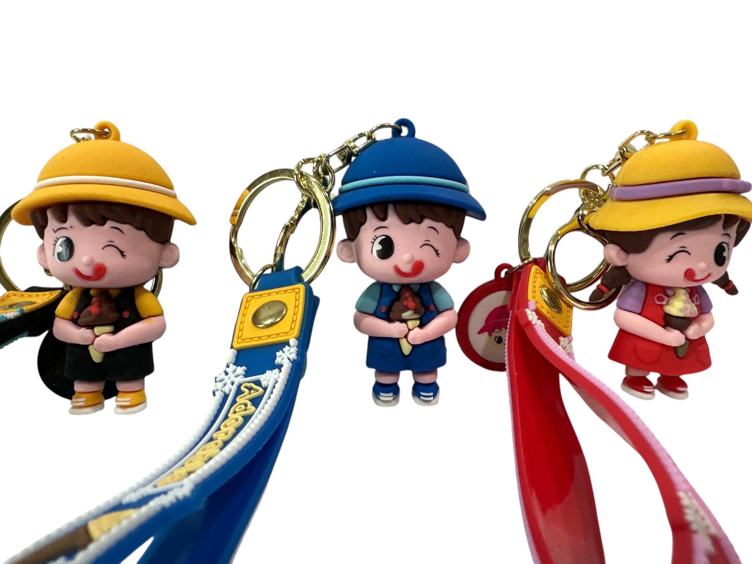 CUTE GIRL ANIME KEYCHAIN 3D SLICON KEYCHAIN 3D 3"