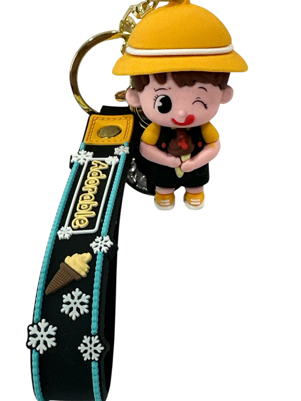 CUTE GIRL ANIME KEYCHAIN 3D SLICON KEYCHAIN 3D 3"