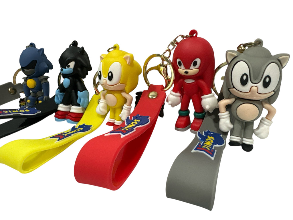 Sonic the Hedgehog 3D Keychain - 3" of Blazing Speed