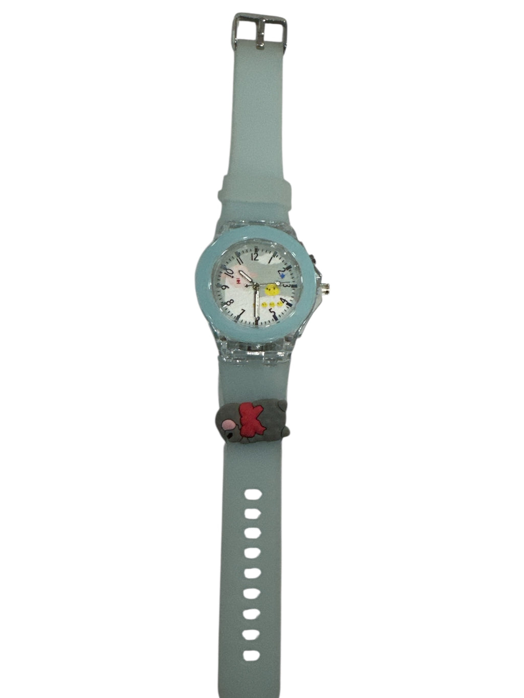 Girl's Blue Light-Up Analog Watch - Time-Telling Fun That Glows with Style!