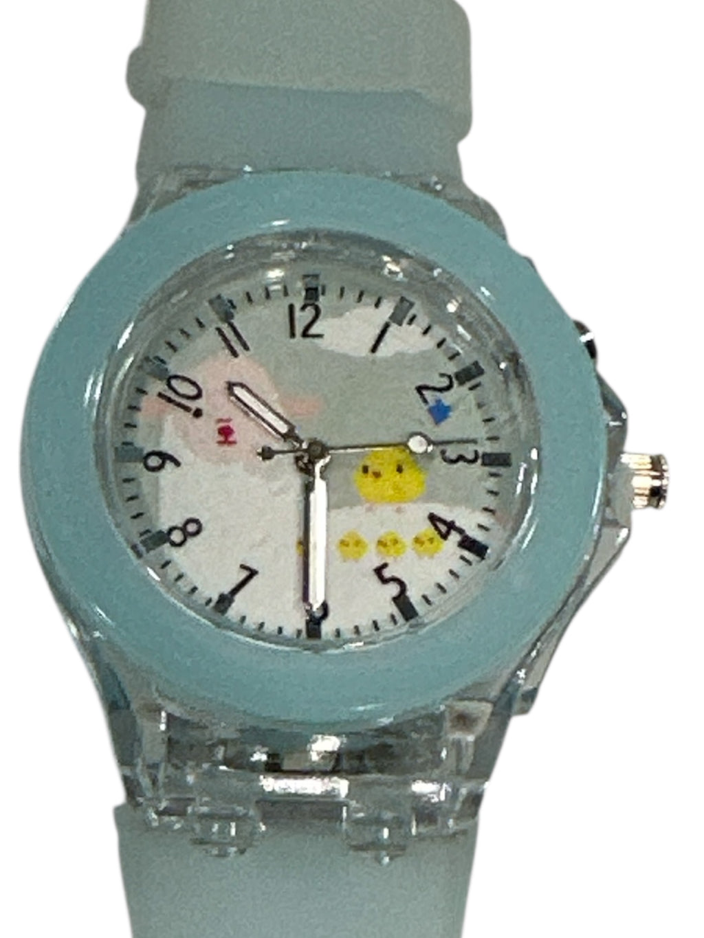 Girl's Blue Light-Up Analog Watch - Time-Telling Fun That Glows with Style!