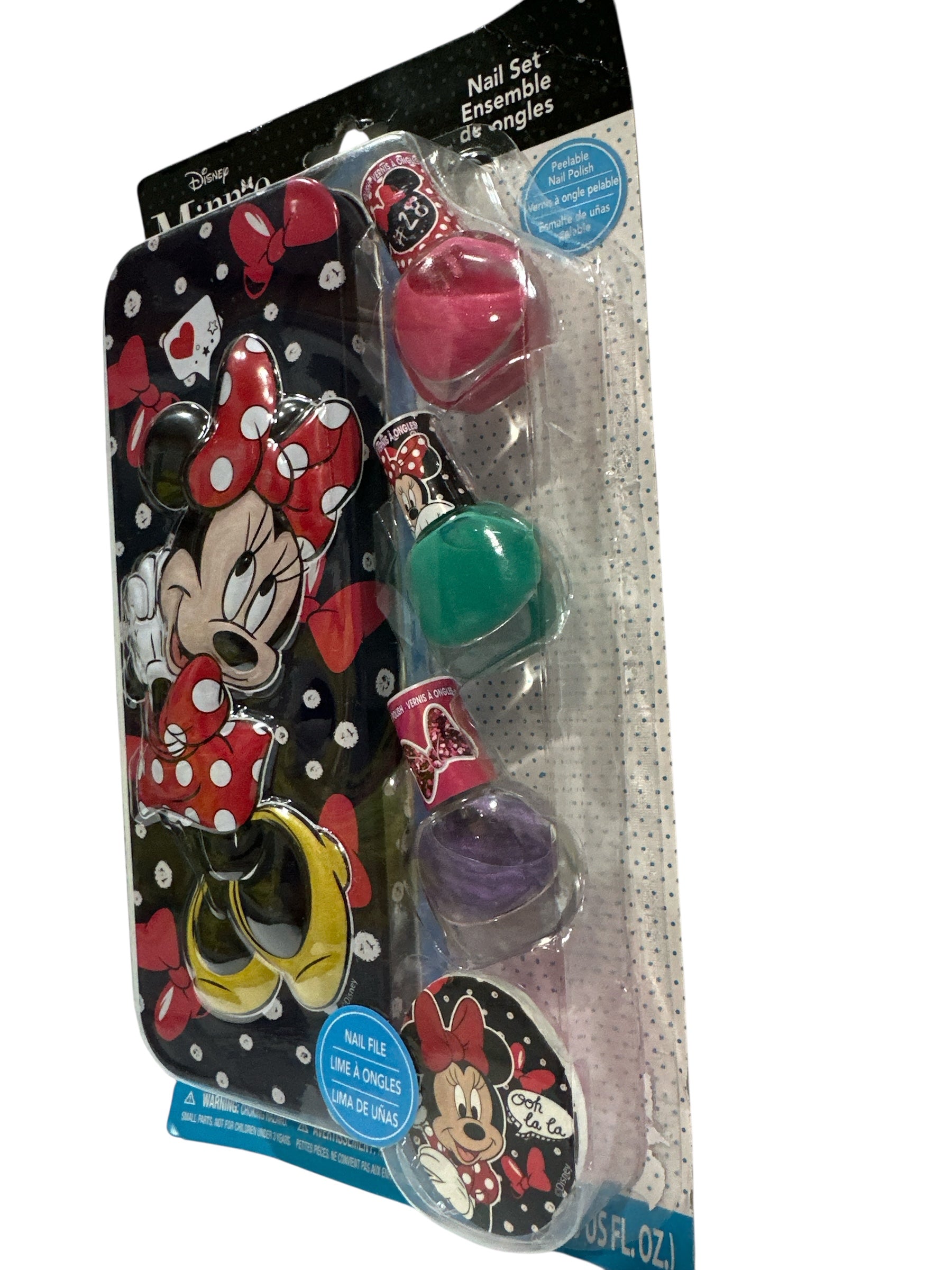 MINNI MOUSE NAIL POLISH SET WITH TIN BOX