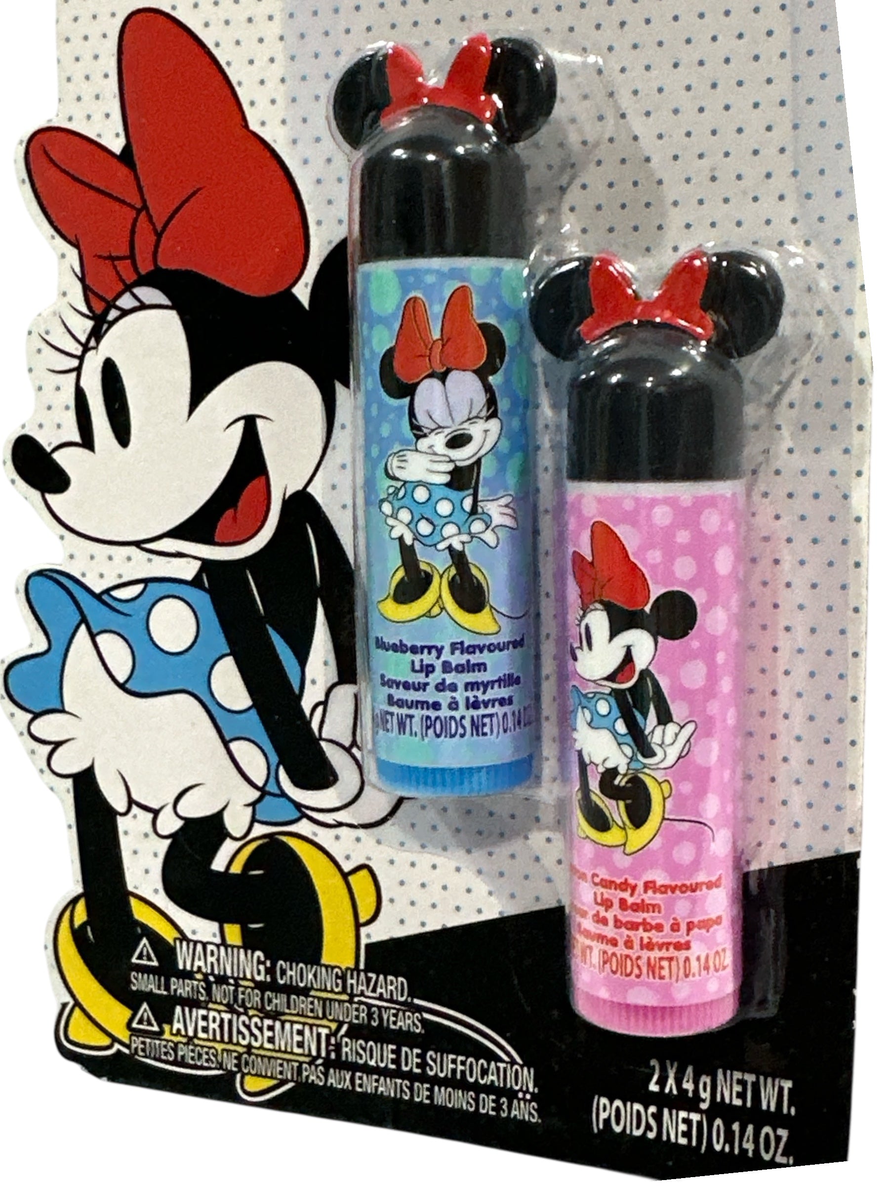Minnie Mouse 2 Lip Balm Set - Pink &amp; Blue for Dazzling Disney Smiles