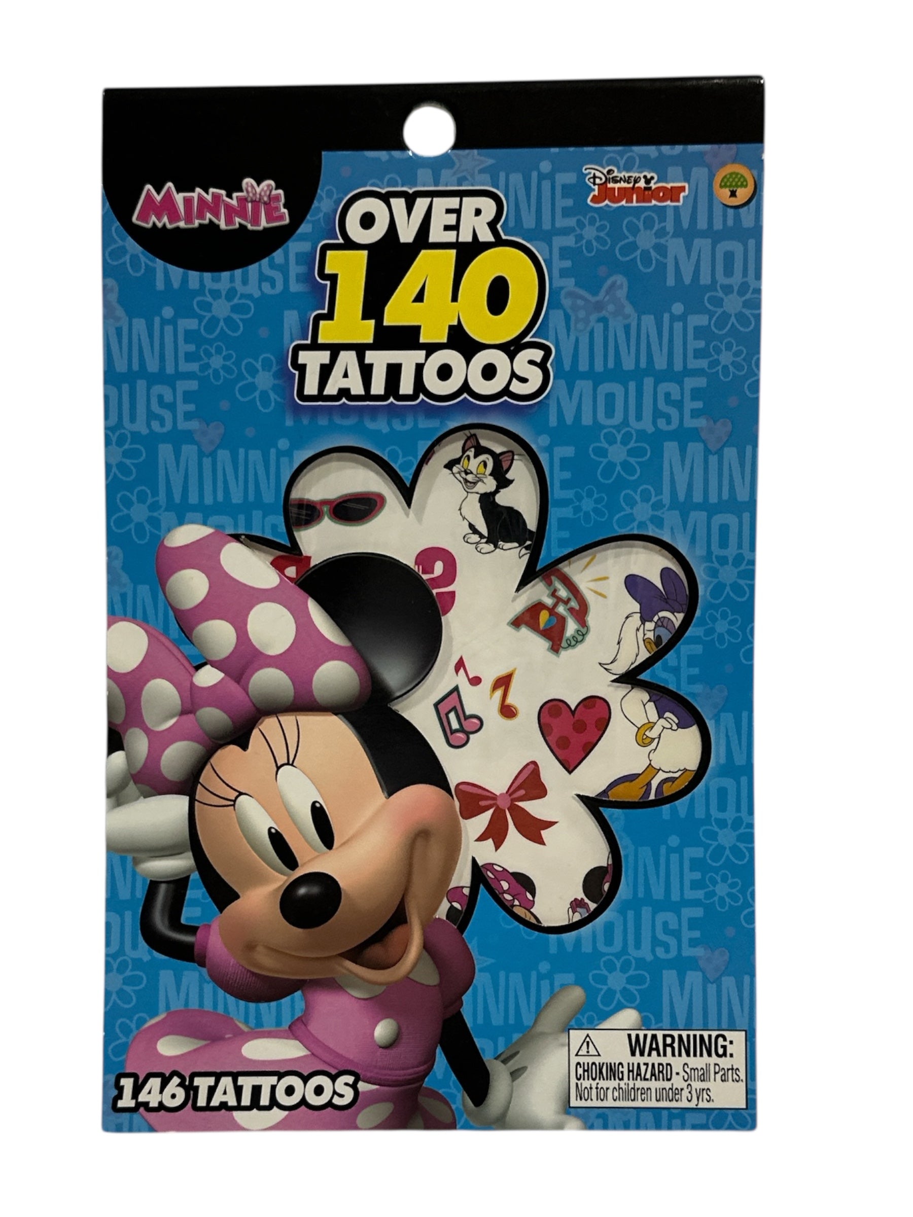 Minnie Mouse Licensed Temporary Tattoos – Over 146 Pieces Kids Tattoo Set
