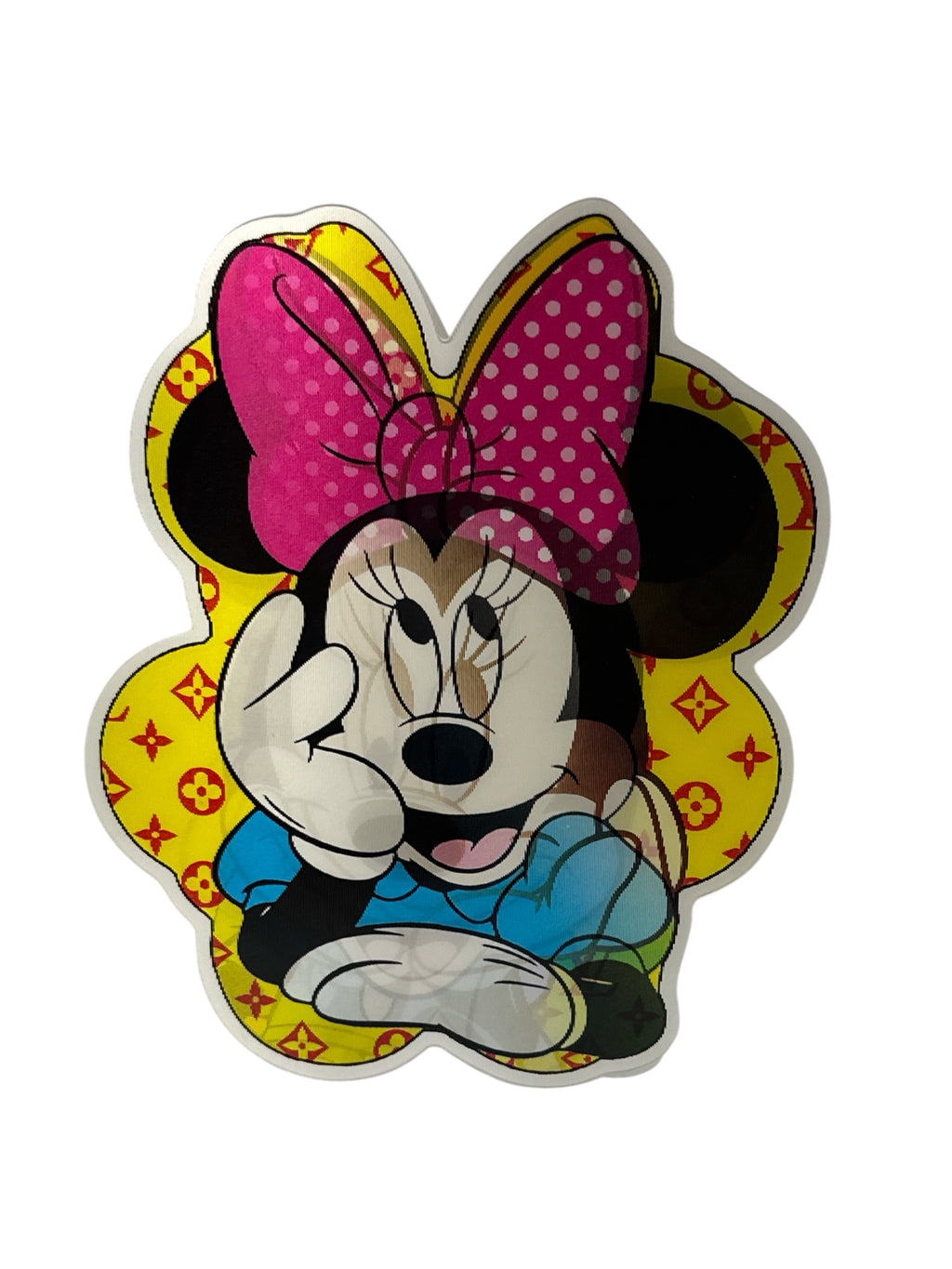 Minnie Mouse Licensed 3D Sticker – 6-Inch Laptop & Car Decoration