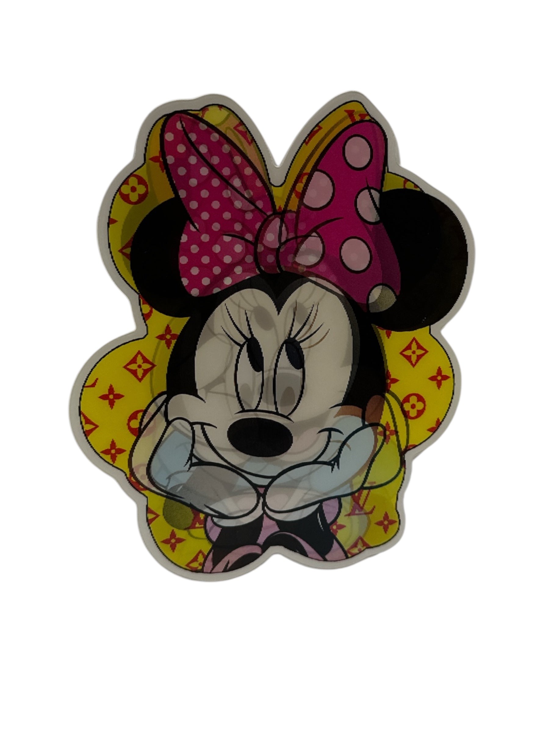 Minnie Mouse Licensed 3D Sticker – 6-Inch Laptop & Car Decoration