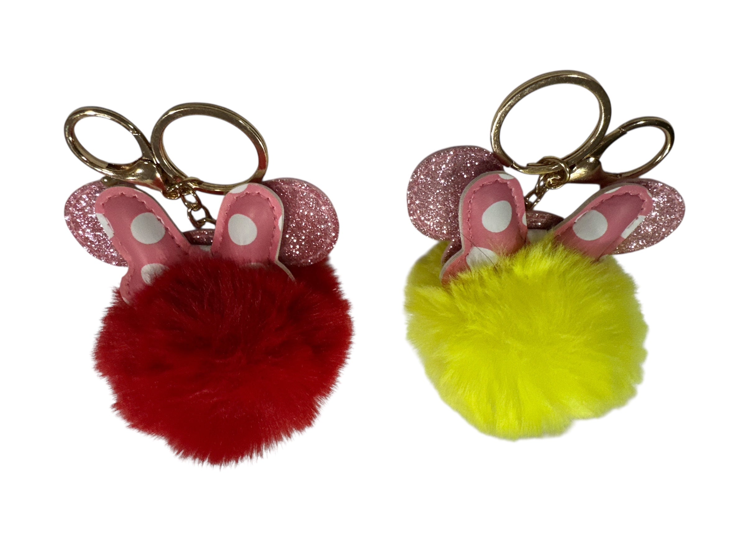 MINNIE MOUSE FLUFFY KEYCHAIN