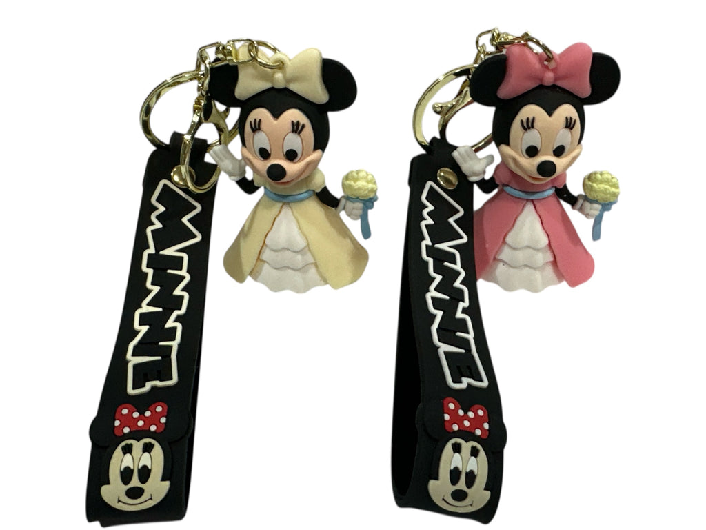 Minnie Mouse 3D Silicone Keychain - 3" of Sweet Disney Charm!