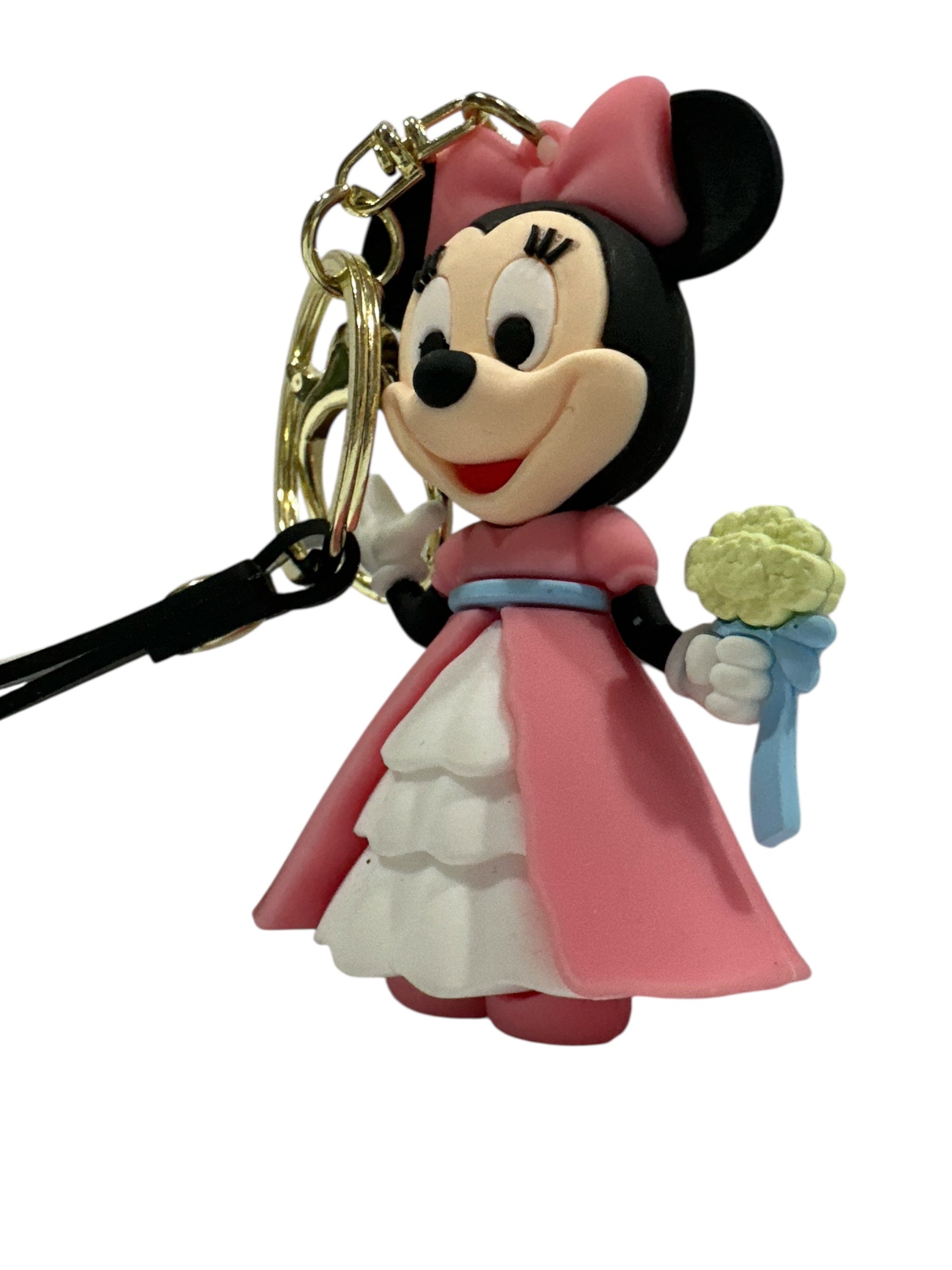 Minnie Mouse 3D Silicone Keychain - 3" of Sweet Disney Charm!