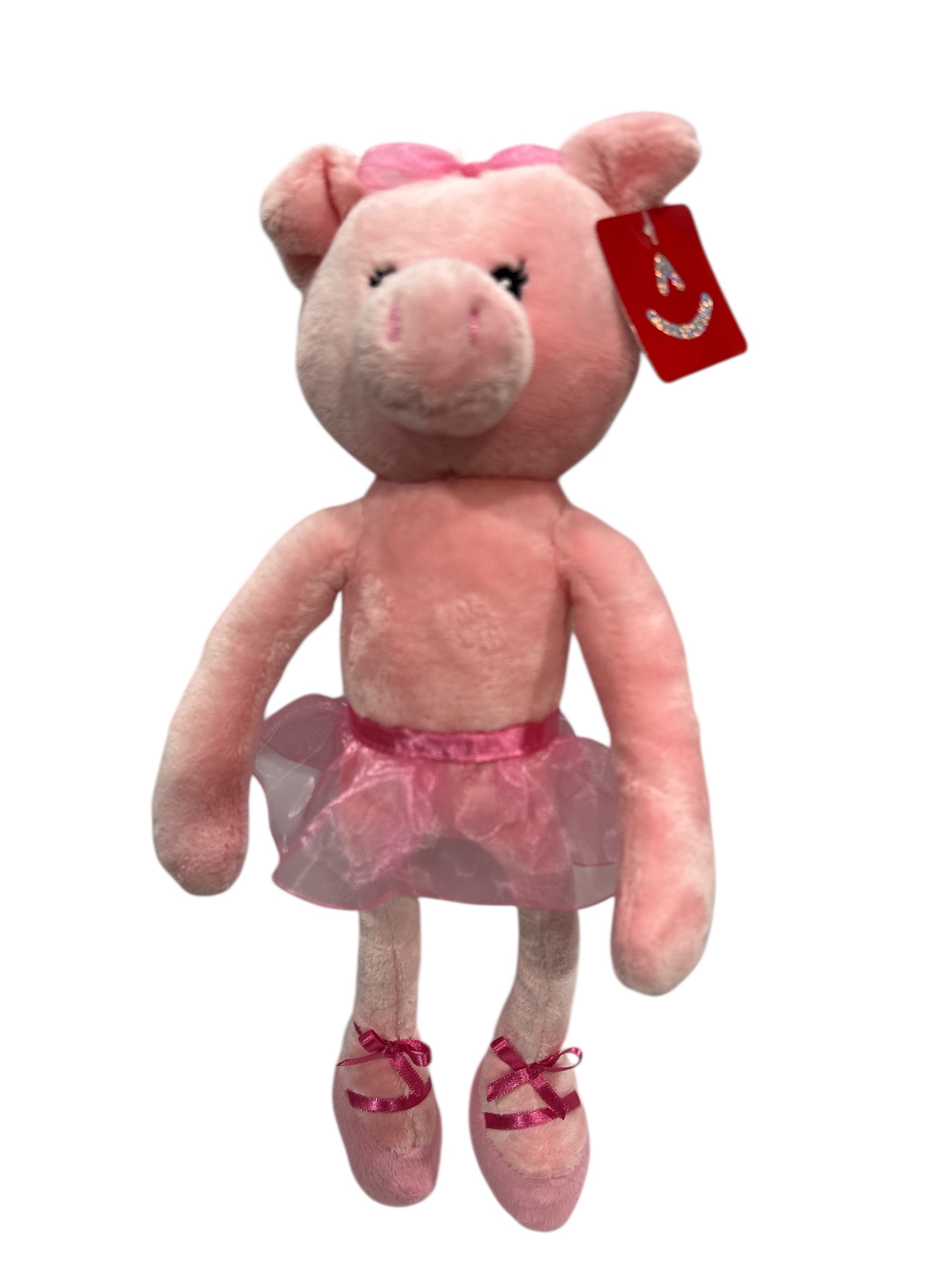 Pink Ballerina Piggy Plush Toy – 14-Inch Large Super Soft Stuffed Animal