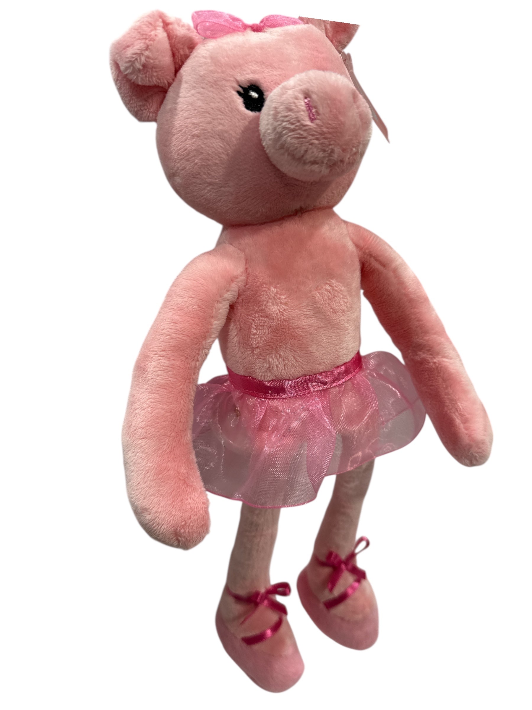 Pink Ballerina Piggy Plush Toy – 14-Inch Large Super Soft Stuffed Animal