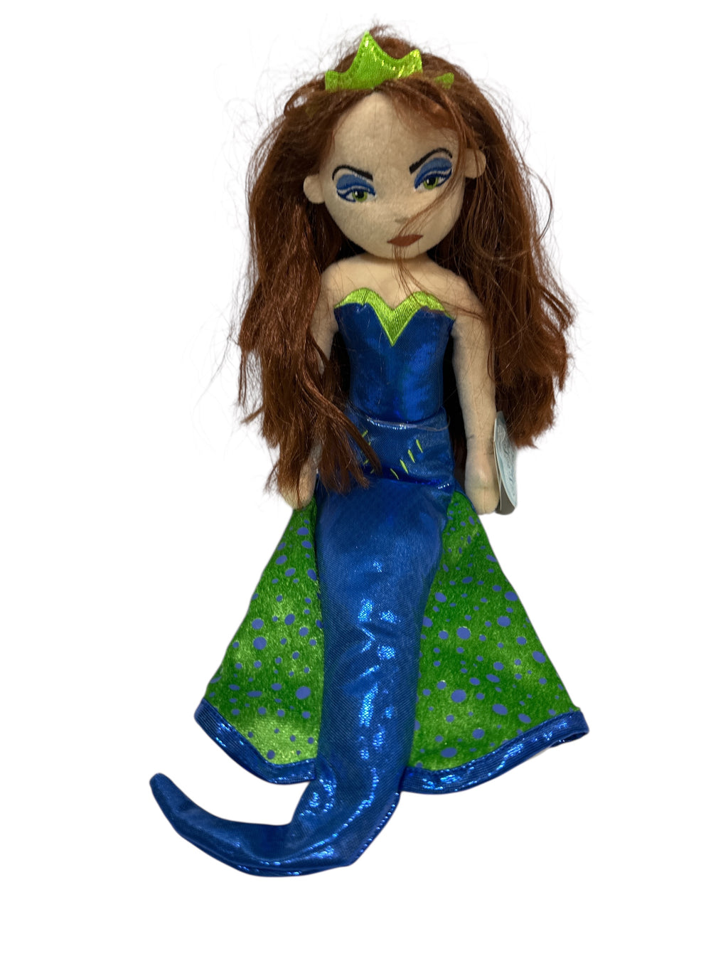 Mermaid Sea Sparkles Plush Doll – 17-Inch Tall Soft Collectible Stuffed Toy