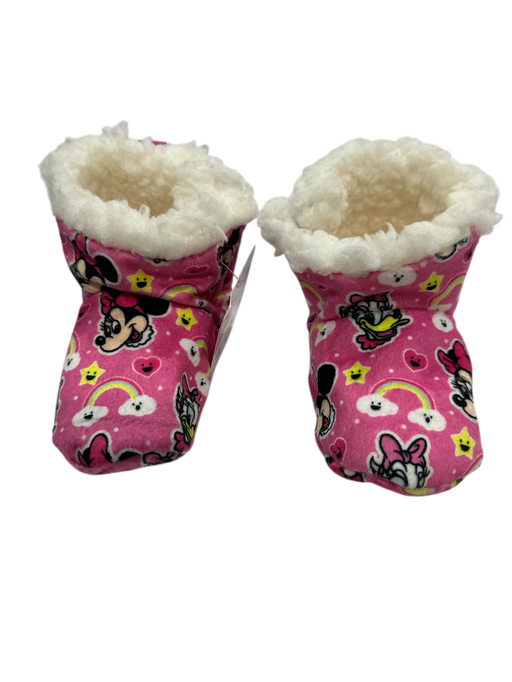 Minnie Mouse Kid Plush Booties - Super Soft &amp; Cozy! (Fits 2T to 4T)