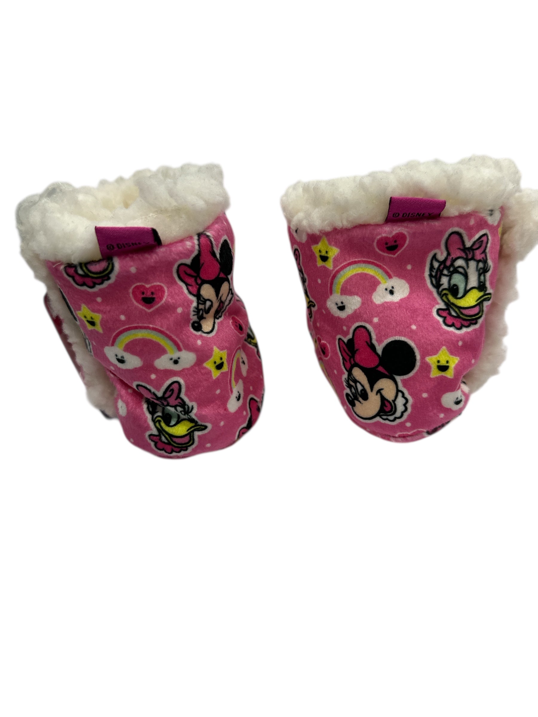 Minnie Mouse Kid Plush Booties - Super Soft &amp; Cozy! (Fits 2T to 4T)