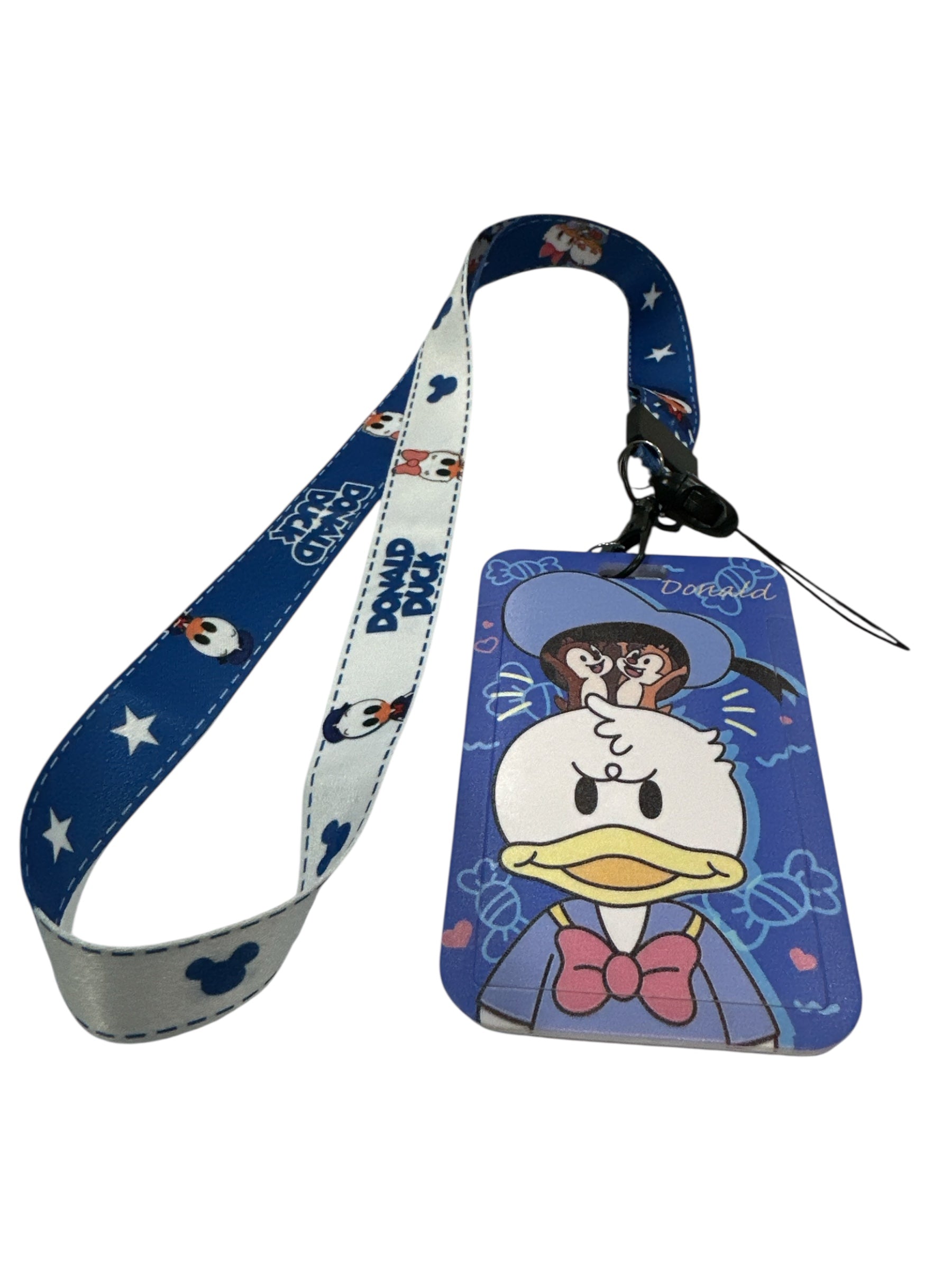 Disney Donald Duck ID Holder Lanyard Keychain - 17" of Quacking Fun!