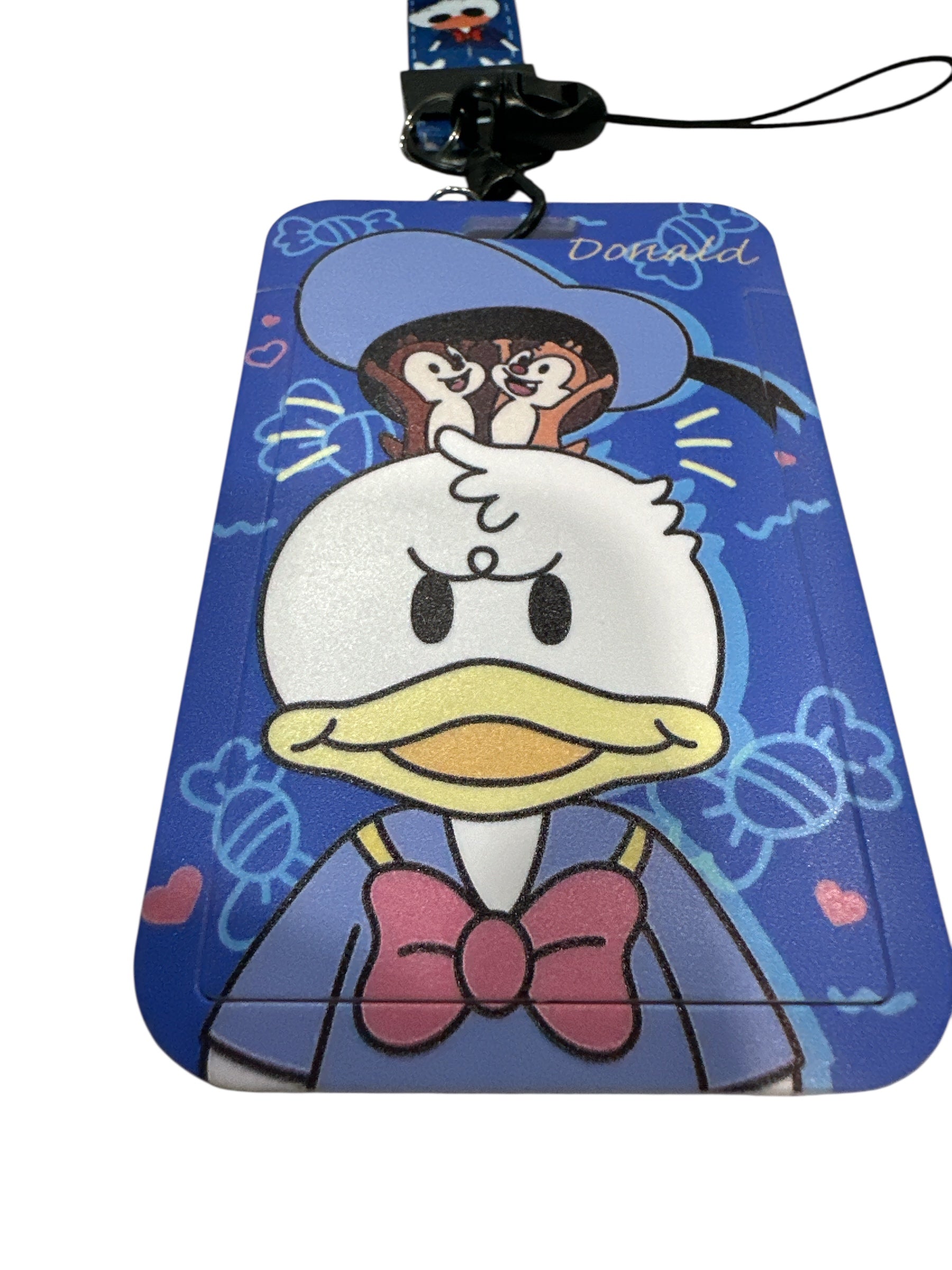 Disney Donald Duck ID Holder Lanyard Keychain - 17" of Quacking Fun!