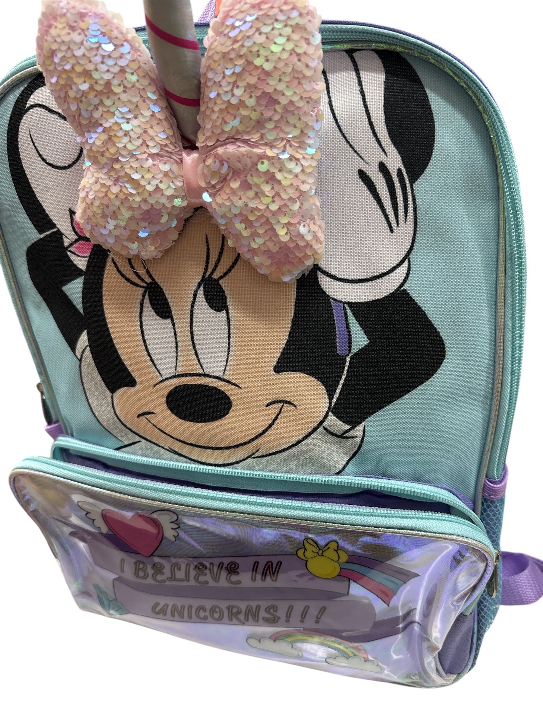 Minnie Mouse 17" Backpack - Sweet Style &amp; Smart Storage for All Adventures