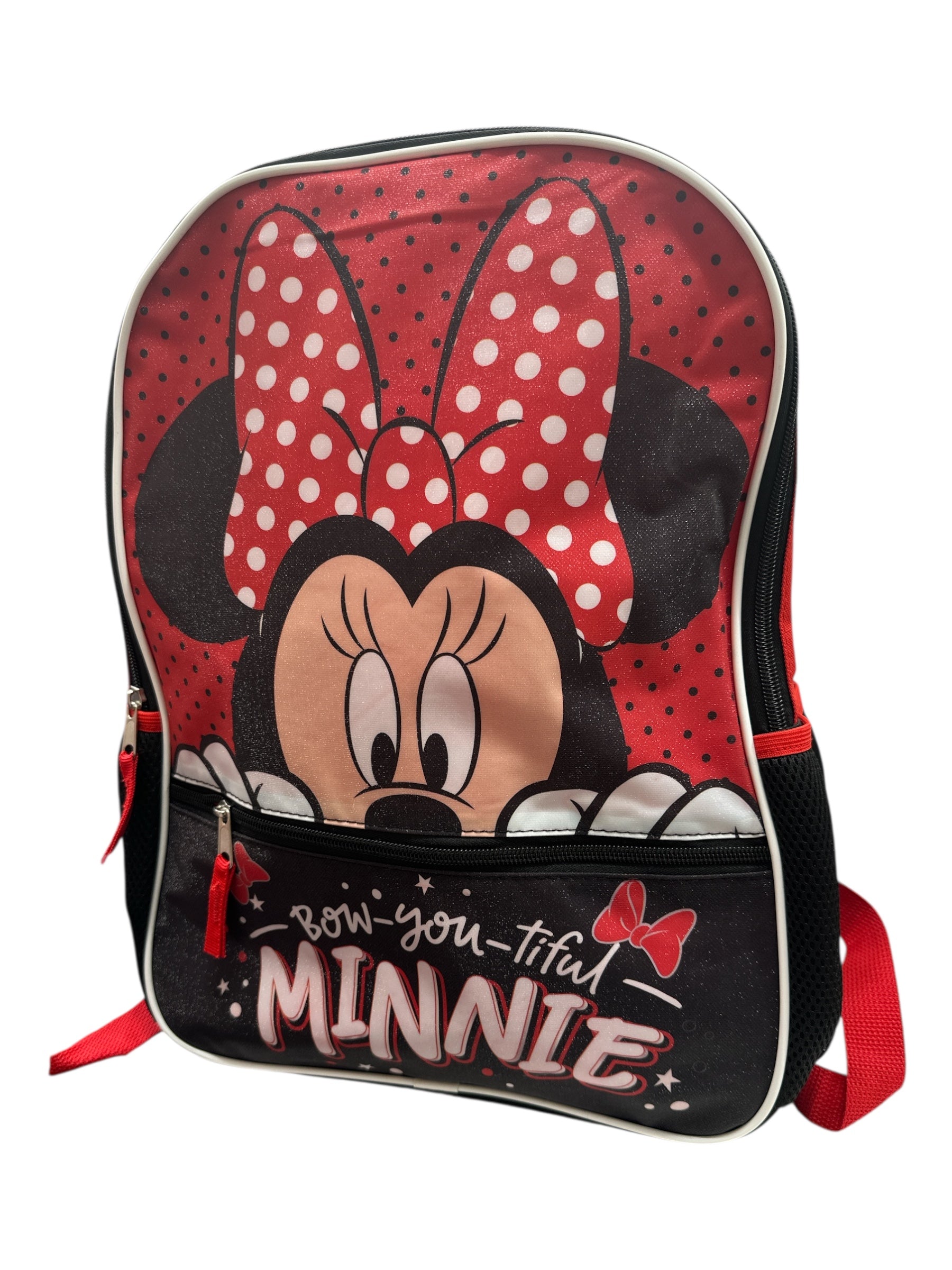 Minnie Mouse 17" Backpack - Sweet Style &amp; Smart Storage for All Adventures!