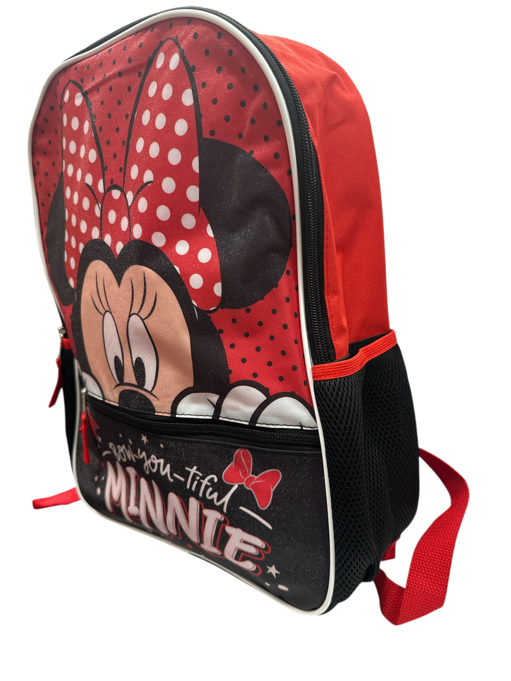 Minnie Mouse 17" Backpack - Sweet Style &amp; Smart Storage for All Adventures!