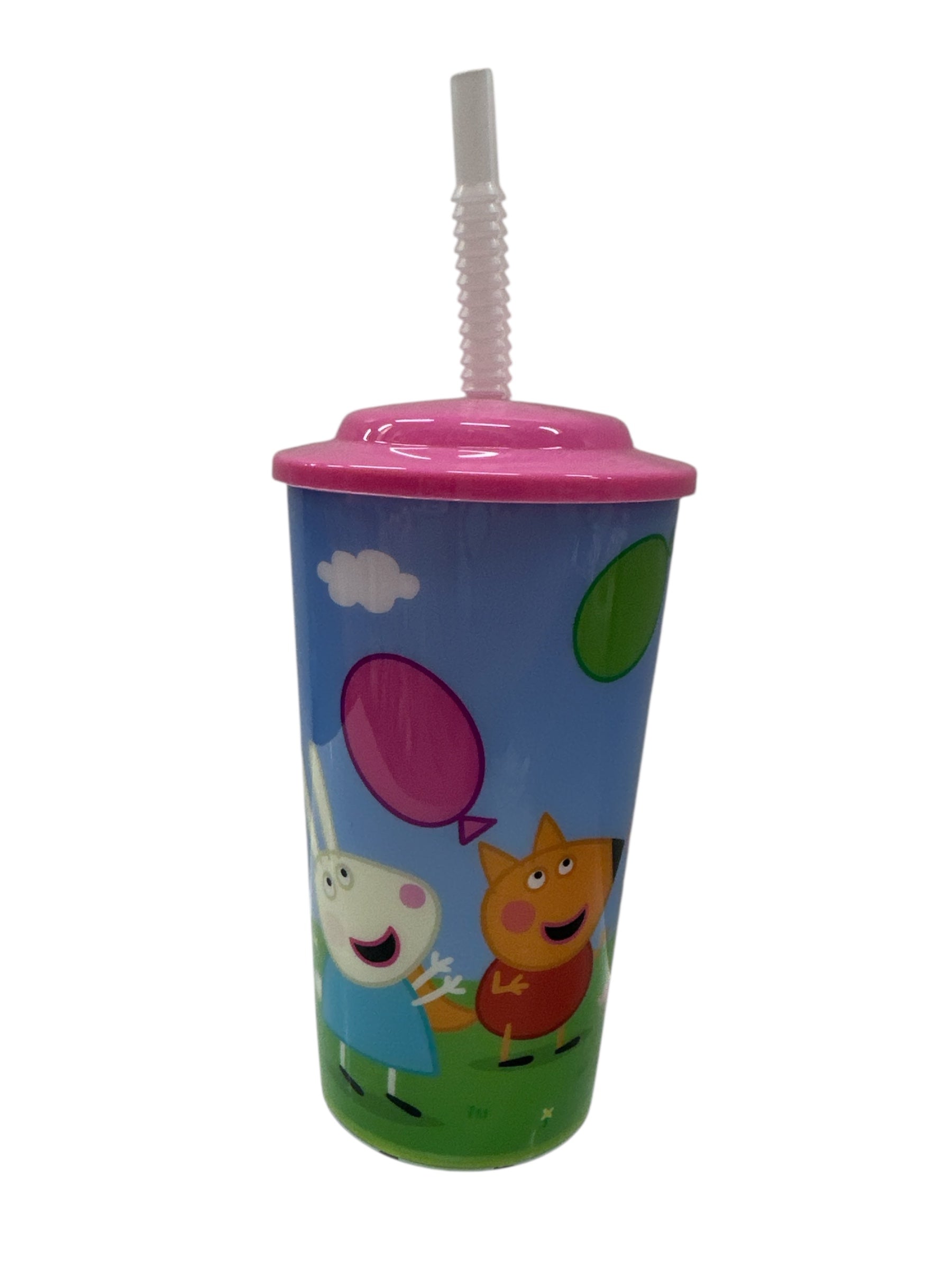 Peppa Pig Water Sip Cup with Straw - 9" of Hydration Fun!