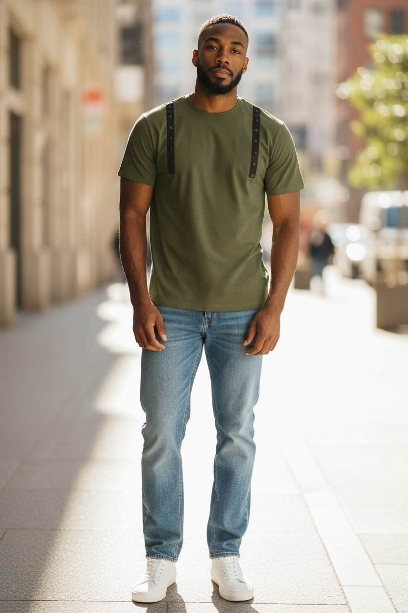 Men’s Fashion T-Shirt – Italian Design, Unique Style, 100% Cotton