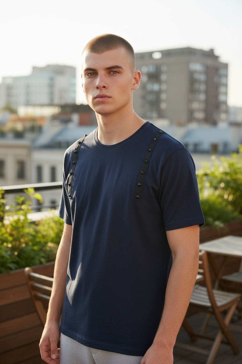 Men’s Fashion T-Shirt – Italian Design, Unique Style, 100% Cotton