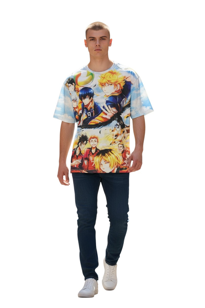 Volleyball Champion Style Graphic T-Shirt – Teen & Adult Casual Tee