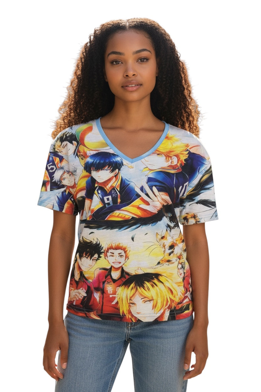 Volleyball Star Style Graphic T-Shirt – Casual Tee for Teens & Adults