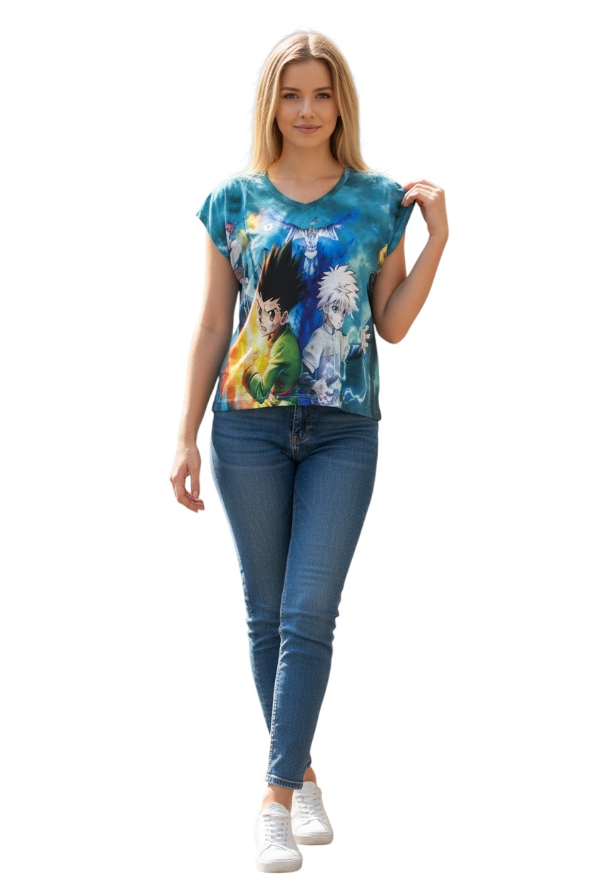 Adventure Hunter Style Graphic T-Shirt – Teen Girl Casual Tee