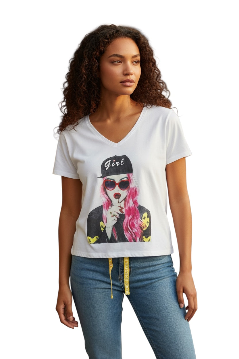 Girl’s T-Shirt – Casual Short Sleeve Tee