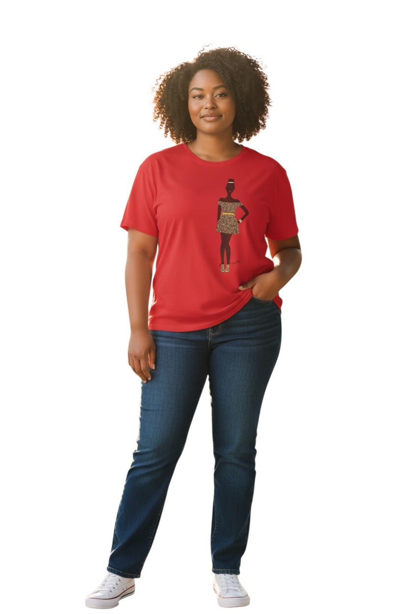 Girl Teen Fashion T-Shirt – Trendy Casual Short Sleeve Tee