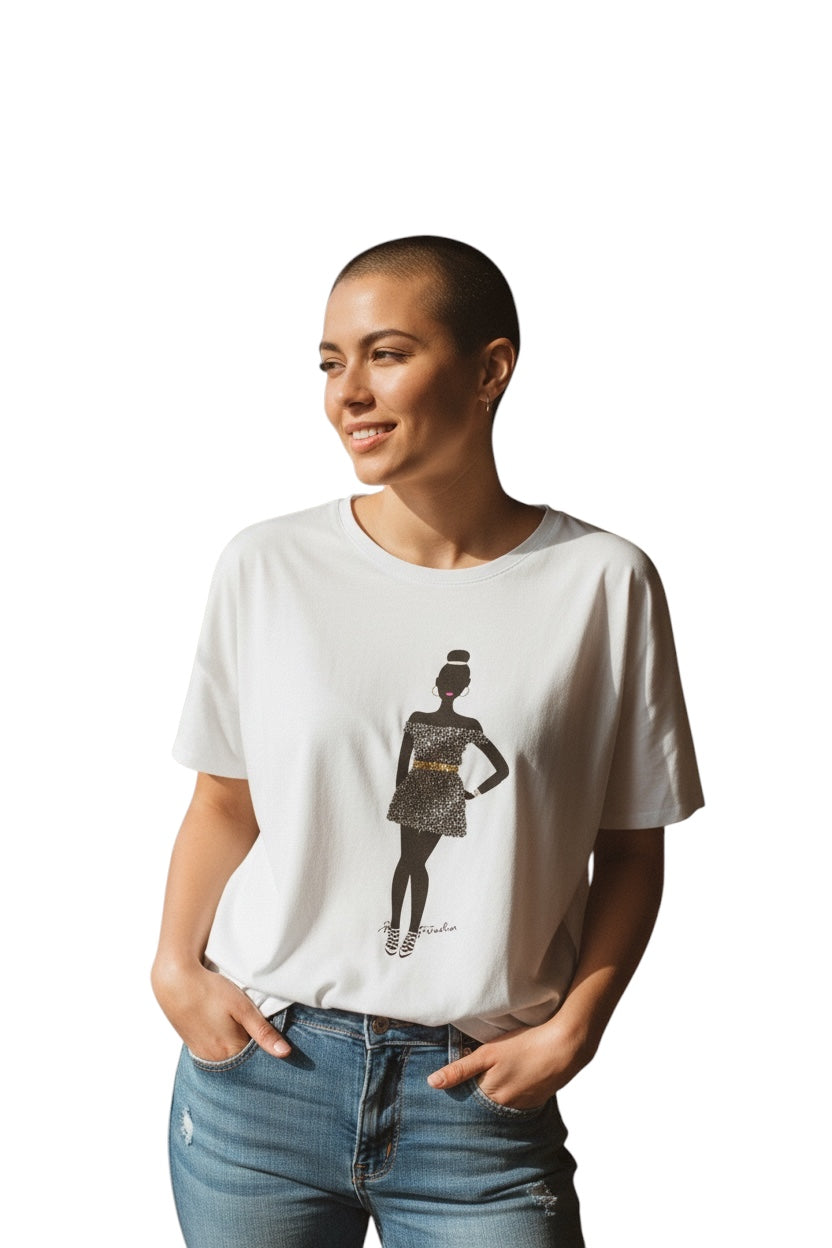 Girl Teen Fashion T-Shirt – Trendy Casual Short Sleeve Tee