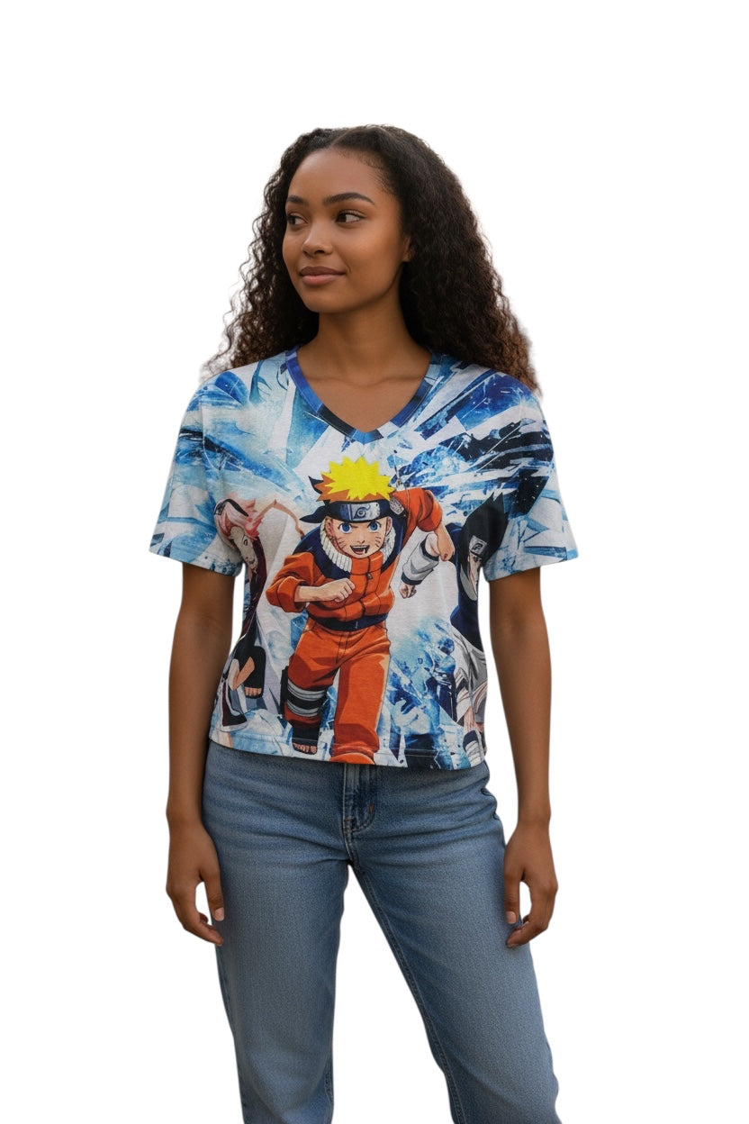 Ninja Hero Style Graphic T-Shirt for Teen Girls & Women – Casual Tee