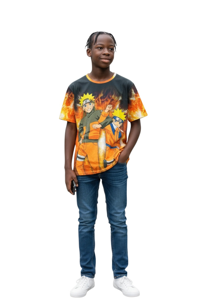 Ninja Warrior Style Graphic T-Shirt – Casual Tee for Teens & Adults