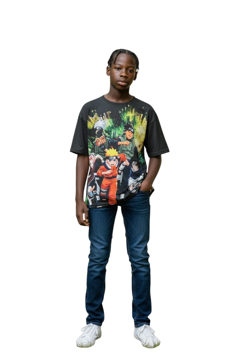 Ninja Warrior Style Graphic T-Shirt – Casual Tee for Teens & Adults