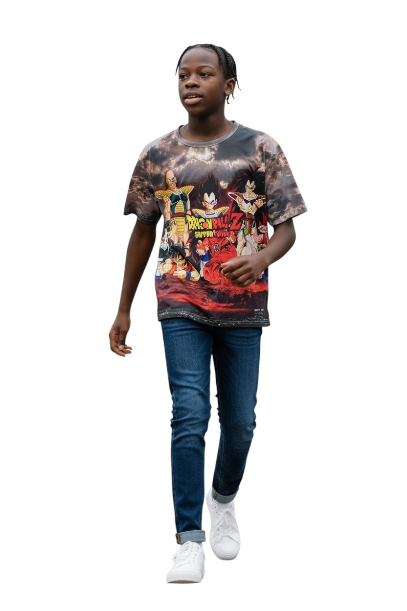 Action Hero Style Graphic T-Shirt for Men  – Casual Tee