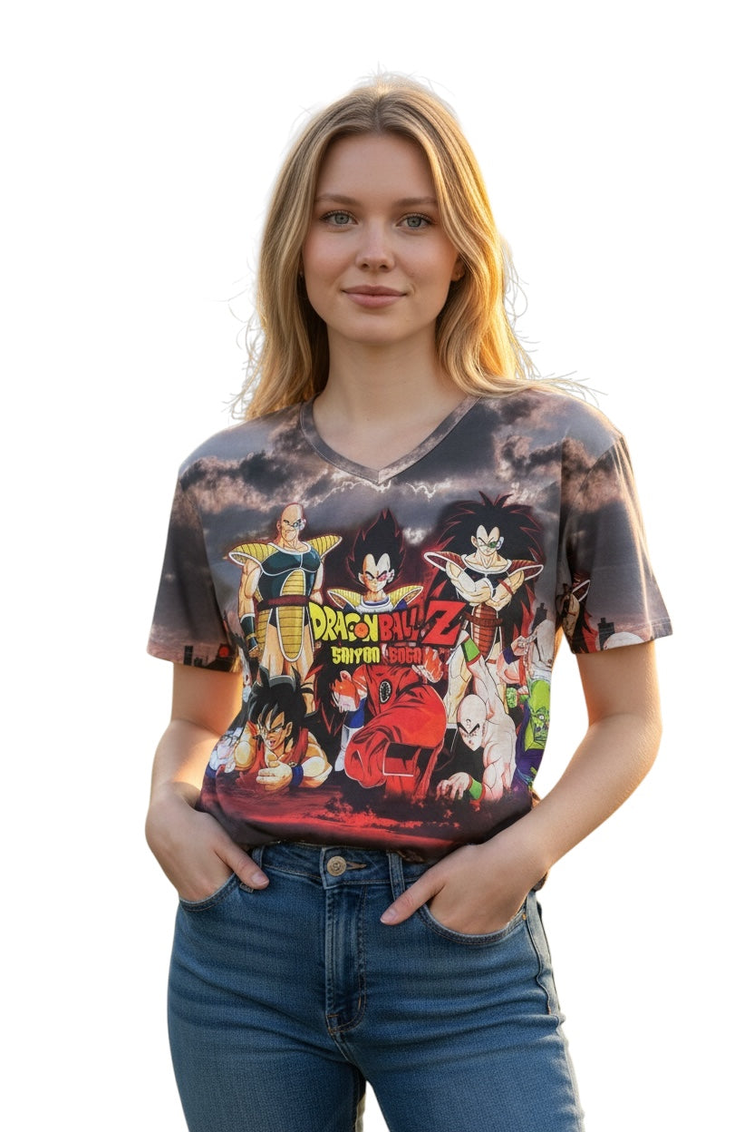 Action Hero Style Graphic T-Shirt for Teen Girls & Women – Casual Tee