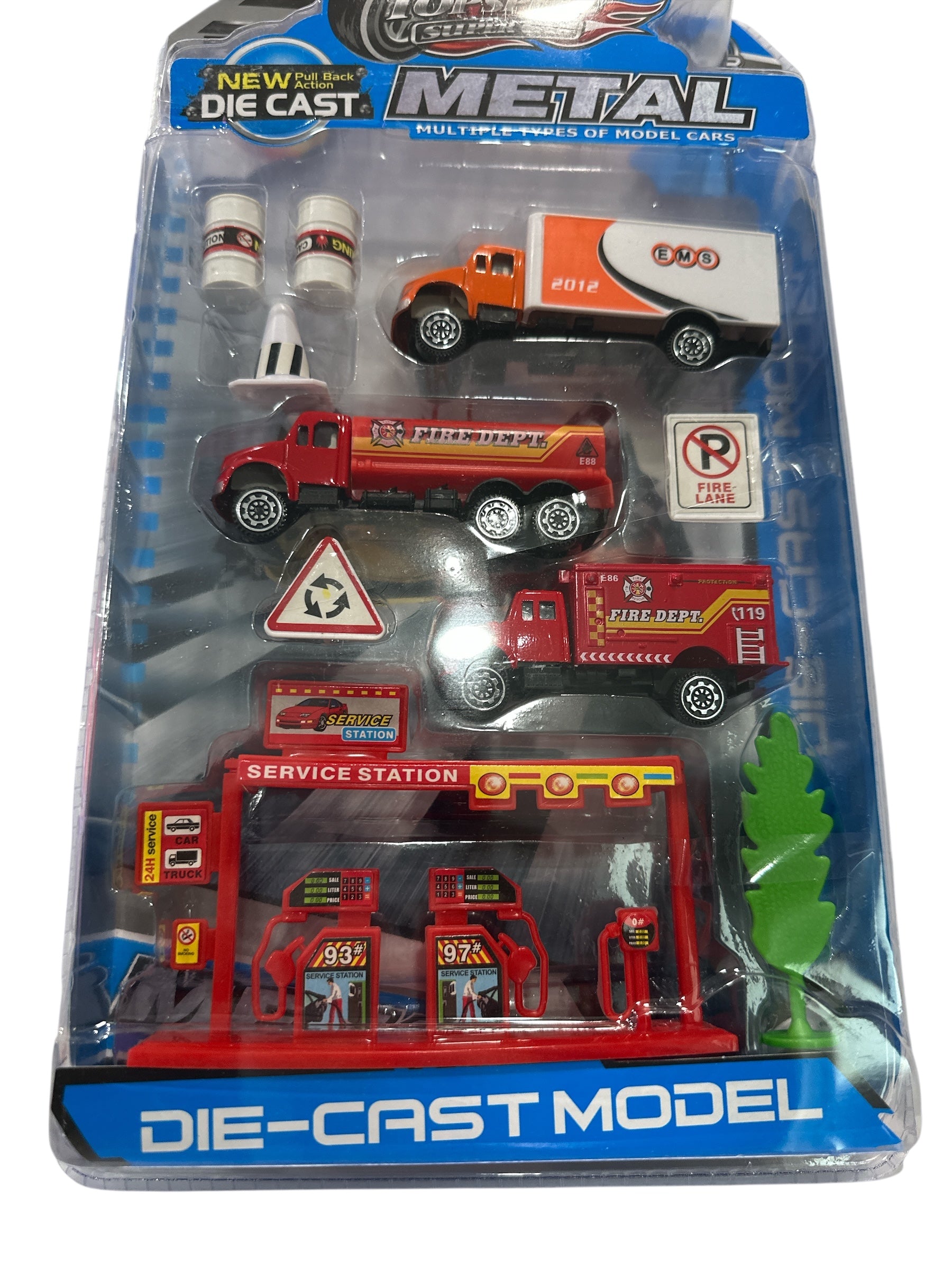 🚒🔥 Fire Department Car Set 🚨🚗