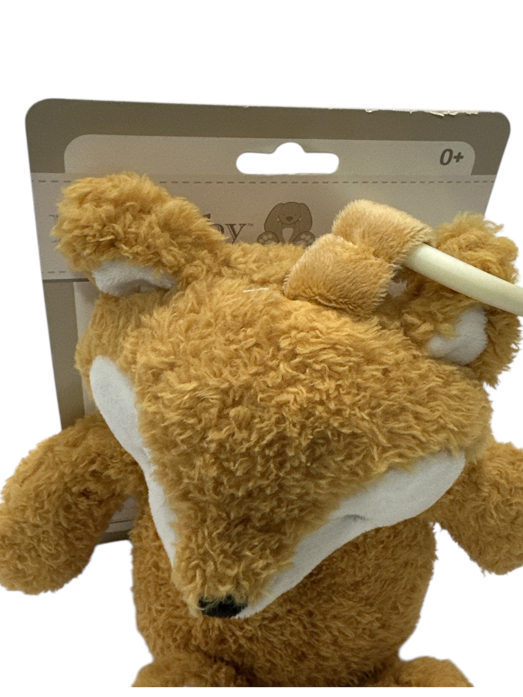 🦊🍼 11" Baby Plush Push Fox Toy with Rattle - Clip-On Pram Toy (0+ Age) 🌟✨