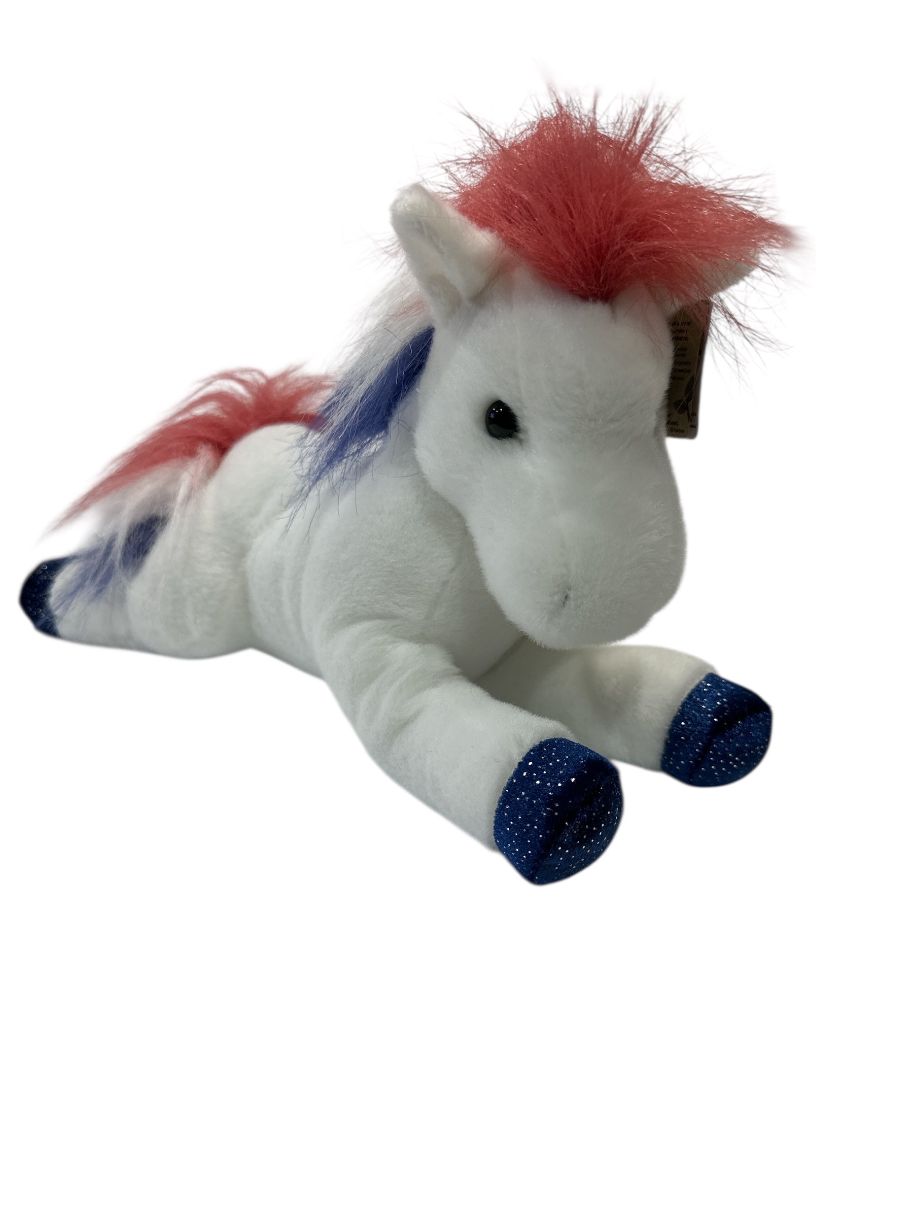 COLORFUL HORSE PLUSH GIRL TOY ECO FRIENDLY 14' BIG SO SOFT