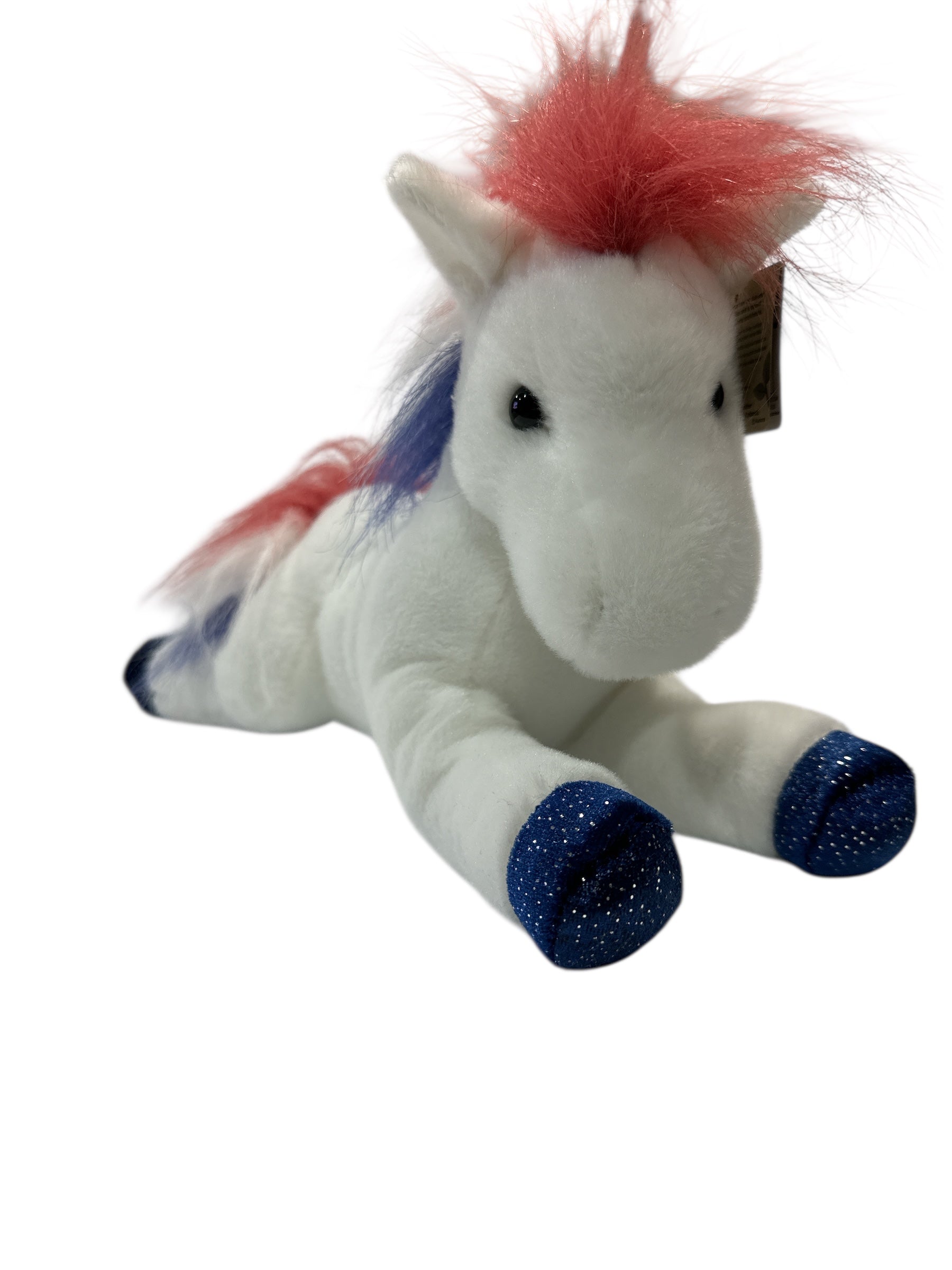 COLORFUL HORSE PLUSH GIRL TOY ECO FRIENDLY 14' BIG SO SOFT