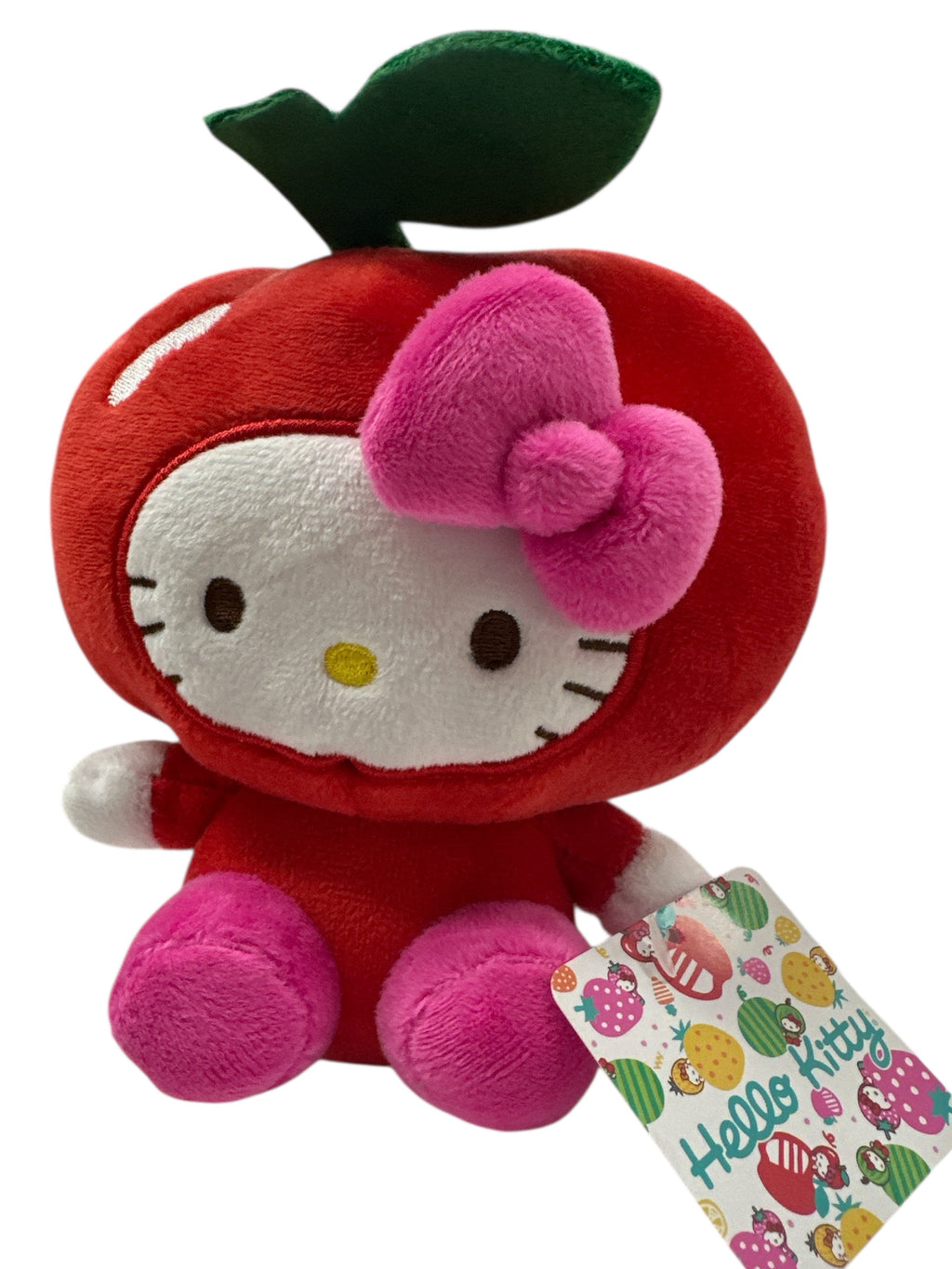 Hello Kitty Licensed Cherry Shape Plush Toy – 6-Inch Soft Collectible Stuffed Animal