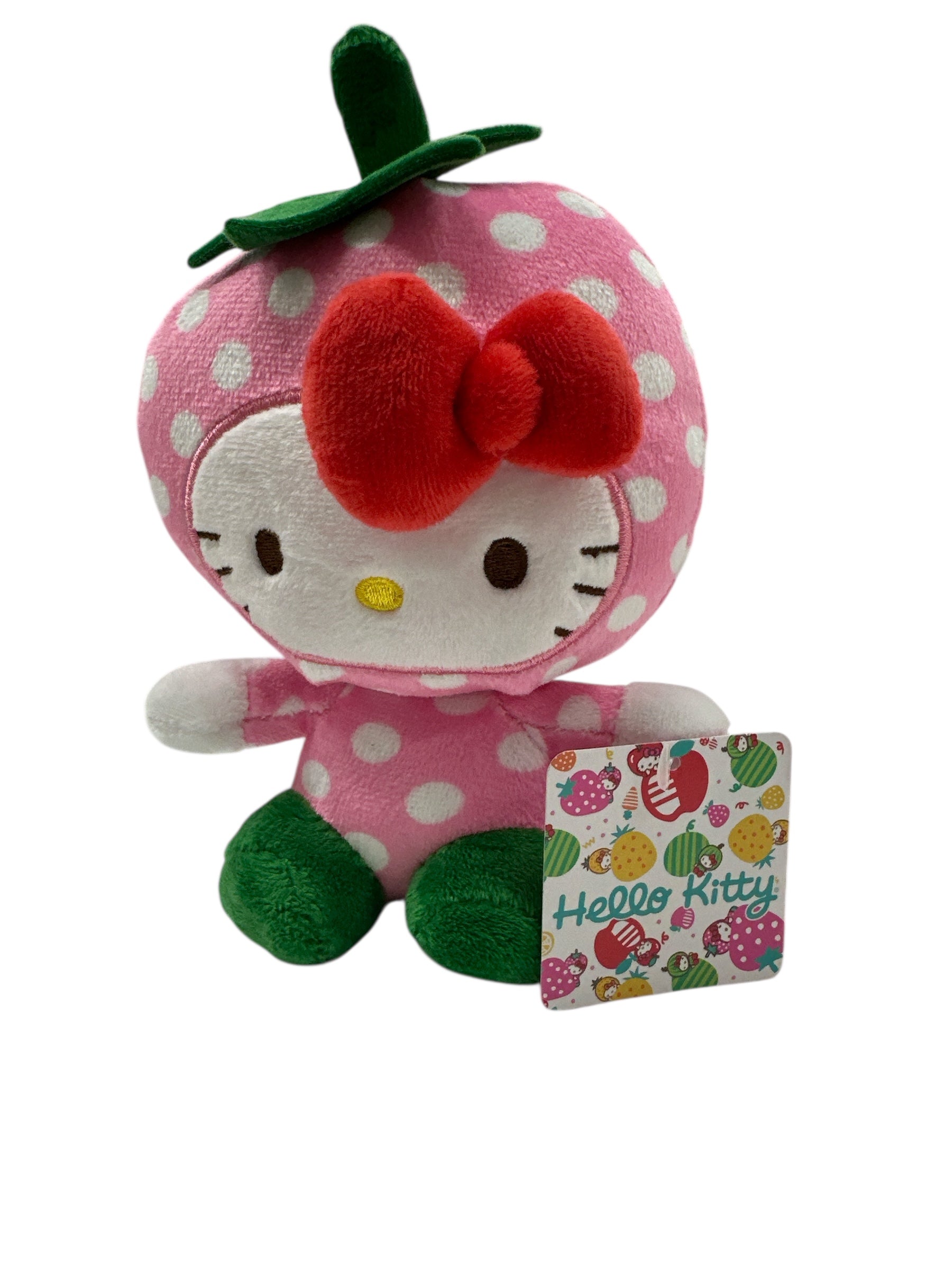 Hello Kitty Licensed Cherry Shape Plush Toy – 6-Inch Soft Collectible Stuffed Animal