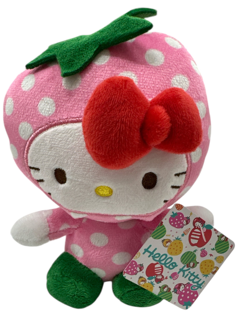 Hello Kitty Licensed Cherry Shape Plush Toy – 6-Inch Soft Collectible Stuffed Animal